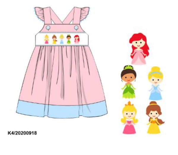preorder 128 extras eta May - princess smocked dress