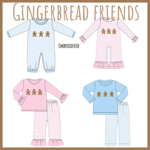Gingerbread friends Appliqué Collection - ETA September