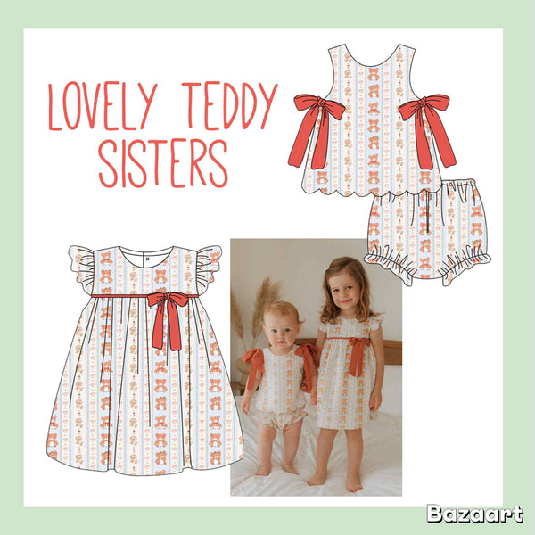Lovely teddy sisters   - ETA March