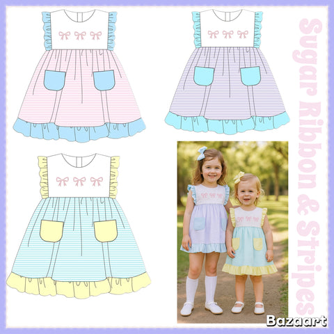 Sugar Ribbon Stripes - ETA May