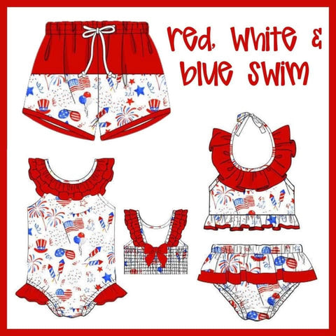 RED, WHITE & BLUE SWIM- ETA JUNE