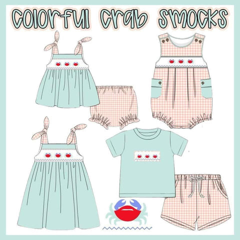 COLORFUL CRAB SMOCKS  - ETA JUNE