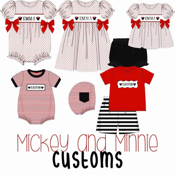 Preorder 75 eta July- Mickey and Minnie Custom Collection