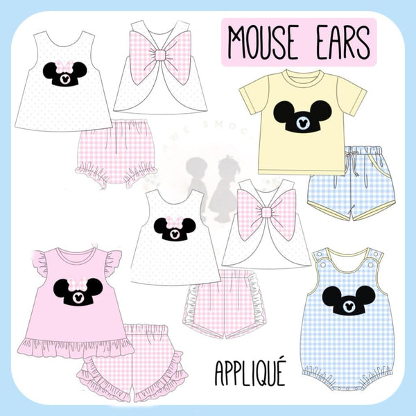 Mouse ears appliqué collection eta July