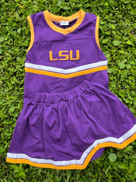 rts LSU cheer skort set