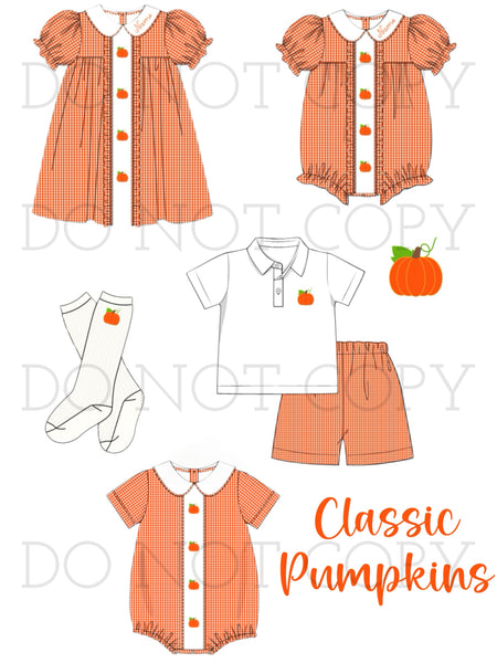 Preorder 140 eta September classic orange pumpkins