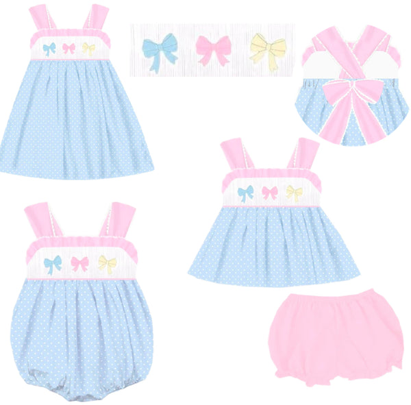 Pretty bows smocks eta April