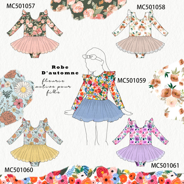 PO48 Floral print girl leotard collection eta July