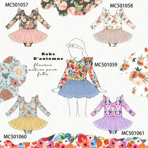 PO48 Floral print girl leotard collection eta July