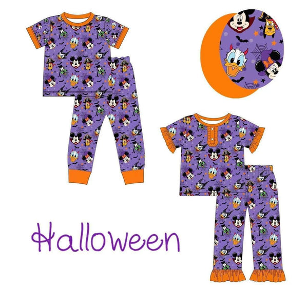 Purple Halloween magical pajamas eta August