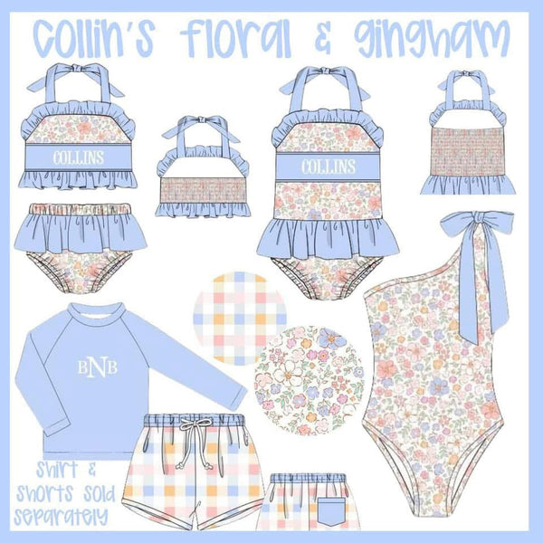 COLLIN'S FLORAL & GINGHAM - ETA JUNE