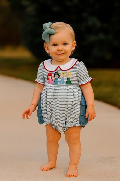 Rts princess embroidered bubble