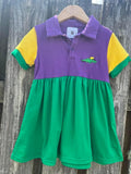 RTS Color block Alligator Mardi Gras