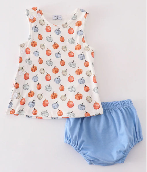 rts pumpkin diaper set