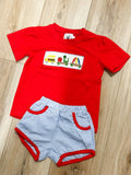 Rts school smocked set