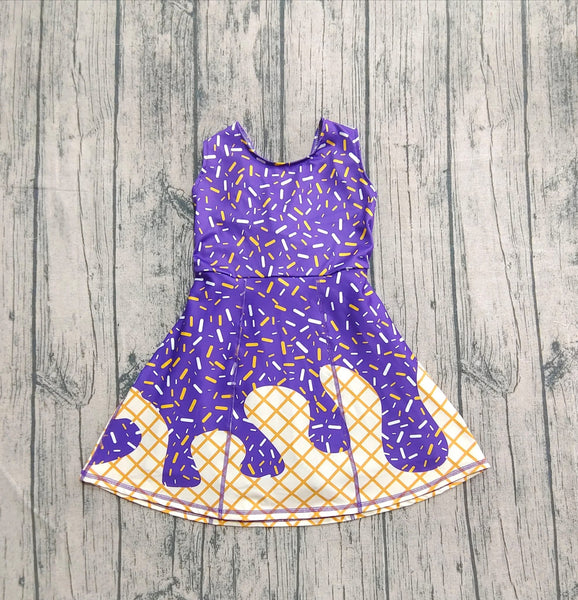 Purple and gold drip dress eta 3 weeks