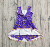Purple and gold drip dress eta 3 weeks