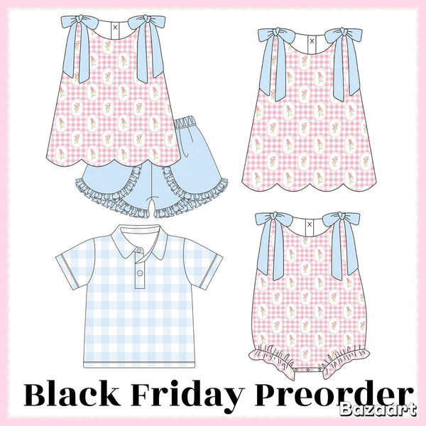 Black Friday preorder - eta may Gingham Garden Collection