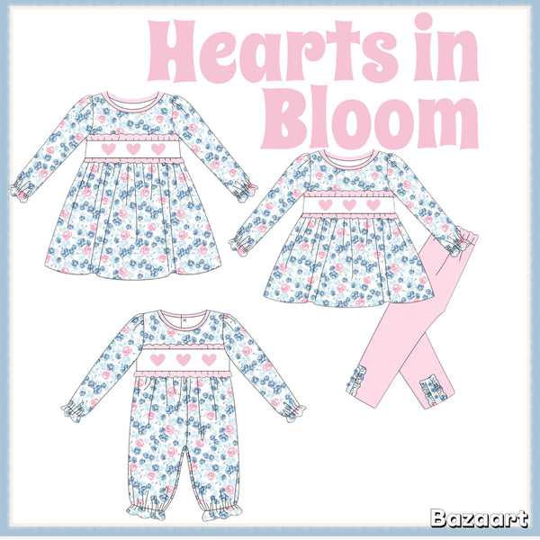 Hearts in Bloom Embroidered - ETA December