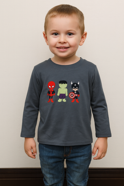Rts super hero embroidered shirt