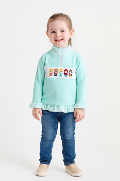 Rts princess embroidered pullover