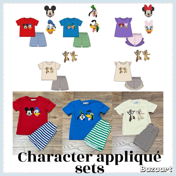Character appliqué sets   - ETA June