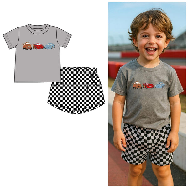 Cars embroidered set - eta January