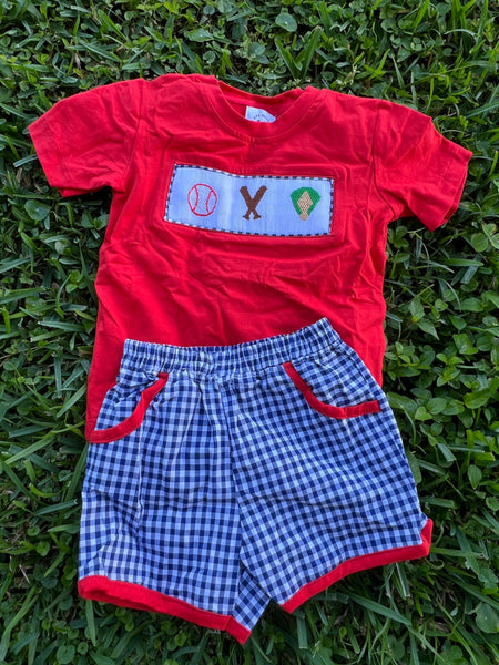 Rts smocked baseball boys set