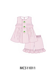 PO73 Pink strawberry embroidery smocked collection eta April