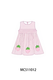 PO73 Pink strawberry embroidery smocked collection eta April